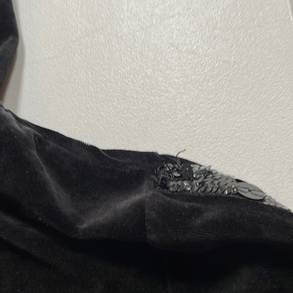 Apple Bottoms size 2X black velour zip hoodie with sequins fits 14-16 - Picture 11 of 16